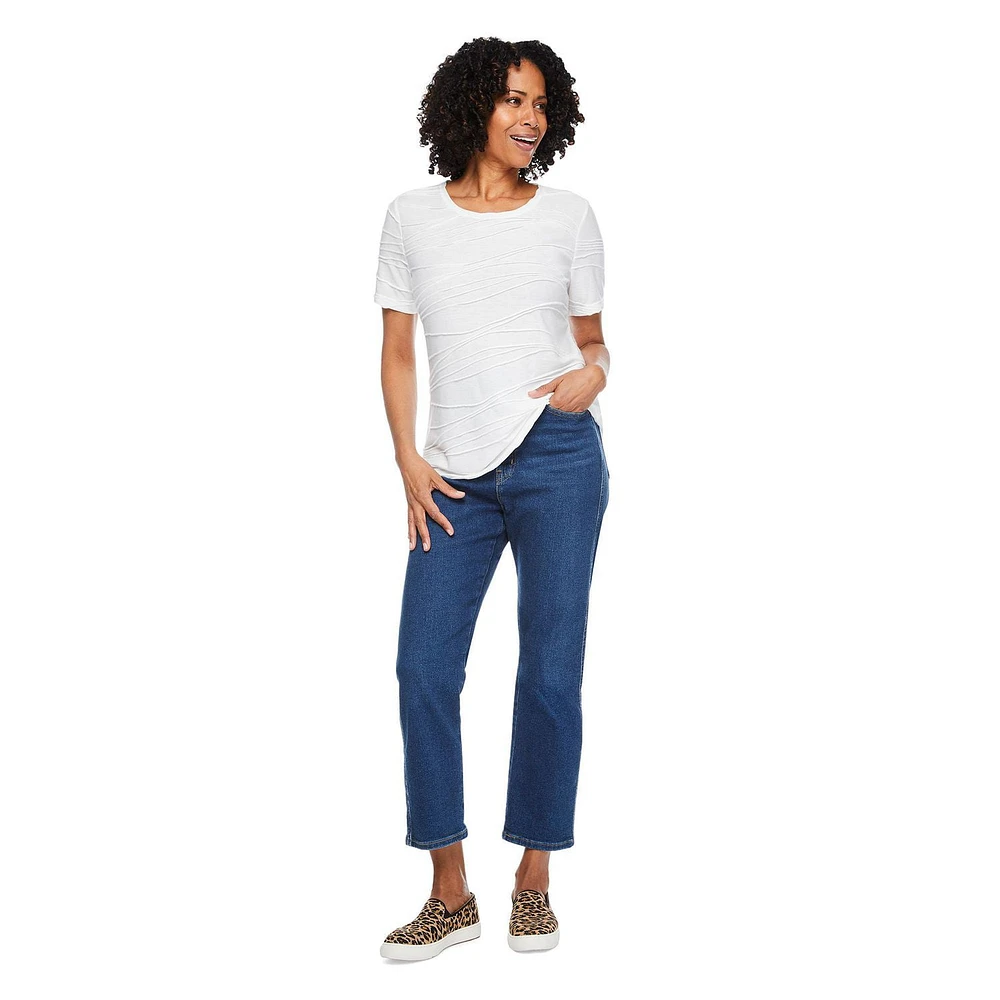 T-shirt à motif ondulé Iyla pour femmes