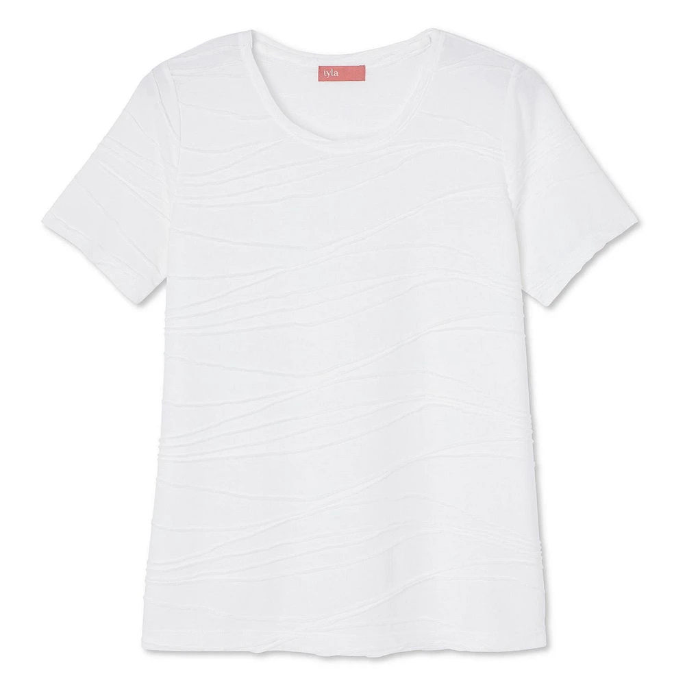 T-shirt à motif ondulé Iyla pour femmes
