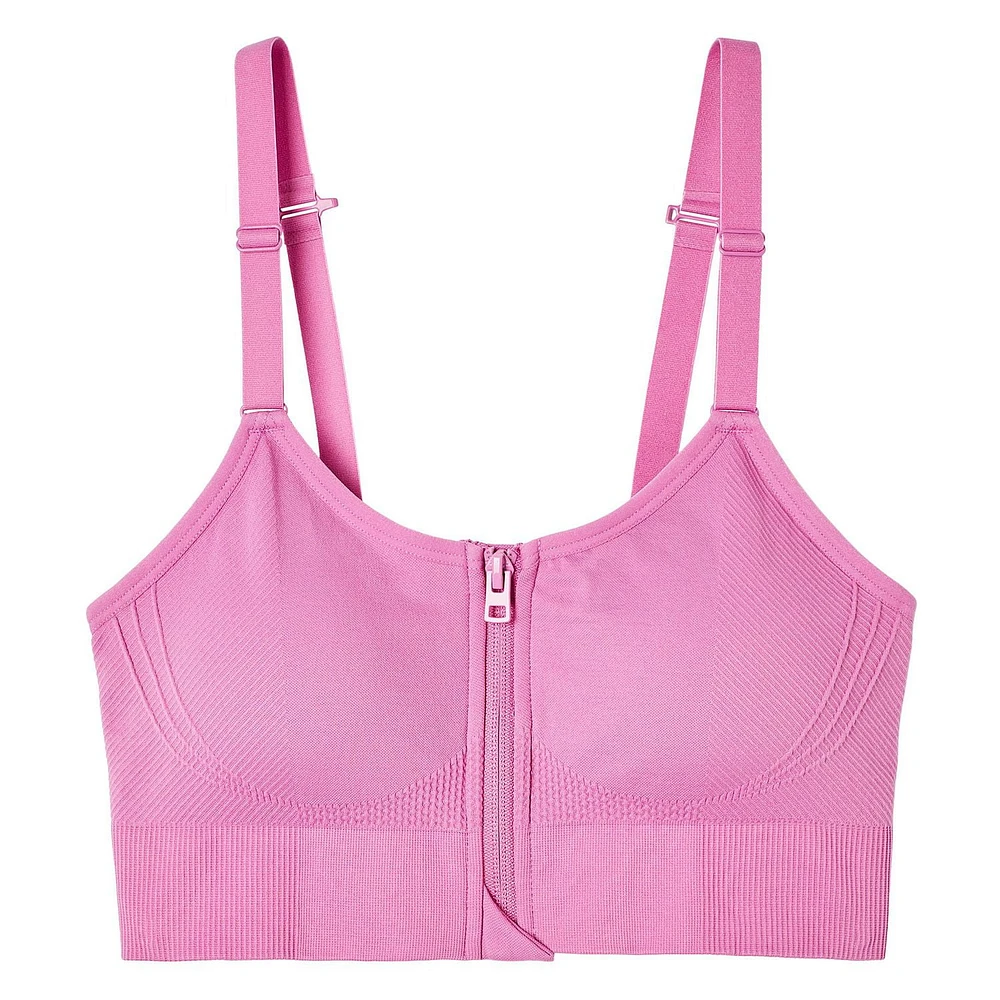 Athletic Works Women's Zipper Bra