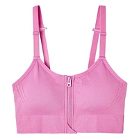 Athletic Works Women's Zipper Bra