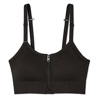 Athletic Works Women's Zipper Bra