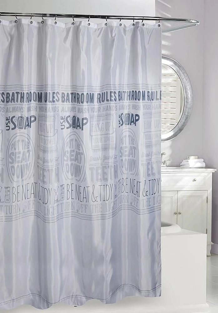 WASH YOUR HANDS SHOWER CURTAIN