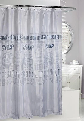 WASH YOUR HANDS SHOWER CURTAIN