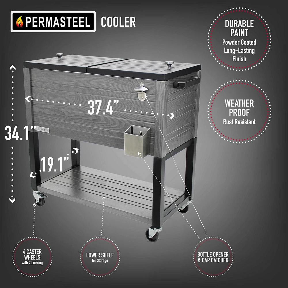 Permasteel 80QT Rustic Cooler