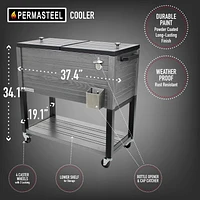 Permasteel 80QT Rustic Cooler