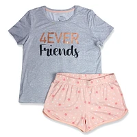 Ensemble de pyjama Disney Mickey et Pluto pour femmes