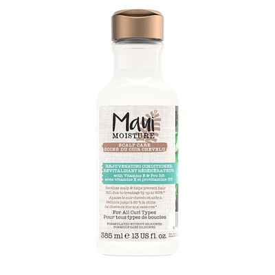 Maui Moisture Scalp Care Rejuvenating Conditioner, Soothing Curly Hair Conditioner with Vitamin E, Pro-Vitamin B5 & Aloe Vera, Silicone-Free, 385 ml
