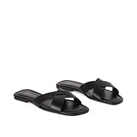 Time and Tru Women's Slip On Sandals, Sizes 6-10