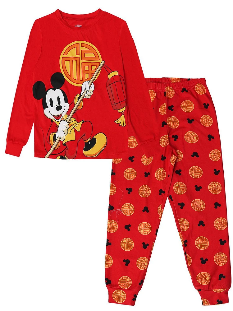 Mickey Mouse Knit Sleep 2 Piece PJ set - Kids 