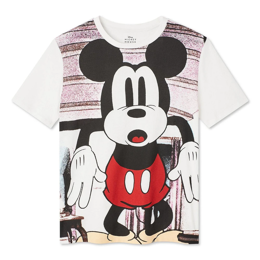 Disney Mickey Mouse Ladies Stunned Mickey Short Sleeve T-Shirt