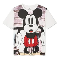 Disney Mickey Mouse Ladies Stunned Mickey Short Sleeve T-Shirt