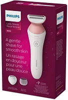 Philips Lady Shaver Series 6000, Women’s Electric Shaver, Rechargeable (7 accessories), BRL146/00, Lady Shaver Series 6000, Cordless Wet & Dry use,