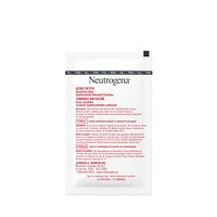 Ensemble de timbres anti-acné Neutrogena pour peau sensible, timbres anti-imperfections hydrocolloïdes qui diminuent l’apparence des boutons et des points noirs durant la nuit, timbres doux pour le visage, non médicamenteux, deux formats 30 timbres