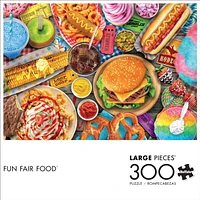 Buffalo Games - Large Pieces - Fun Fair Food - 300 Piece Jigsaw Puzzle