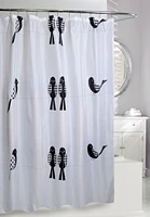 BIRDS SHOWER CURTAIN