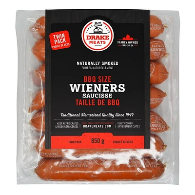 Drake Meats BBQ Size Wieners, 850 g