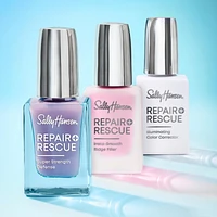 Sally Hansen - Repair + Rescue Insta-Smooth Ridge Filler, Formulé avec de l'acide hyaluronique, apprêt auto-nivelant, base pour vernis à ongles Comble les stries