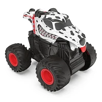 Monster Jam, Official Monster Mutt Dalmatian Click & Flip Monster Truck, 1:43 Scale