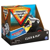 Monster Jam, Official Monster Mutt Dalmatian Click & Flip Monster Truck, 1:43 Scale