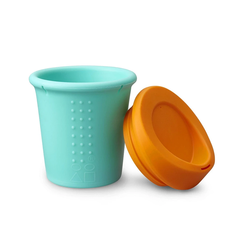 GoSili To-Go Cup 8oz., Sea/Orange