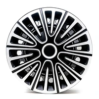 16" Motion Wheel Covers, Silver & Black, set of 4