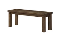 ACME Nabirye Bench (NO Storage) in Dark Oak