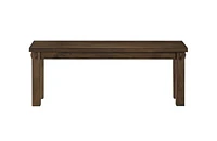 ACME Nabirye Bench (NO Storage) in Dark Oak