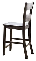 ACME Haddie Counter Height Chair (Set-2) in Distressed Walnut