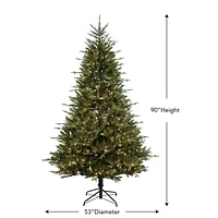 Holiday Time 7.5' Pre-lit Spruce Christmas Tree - Green