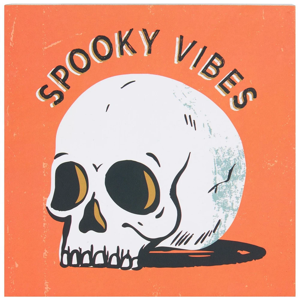 Way To Celebrate Spooky Vibes Box Sign, 5 Inch