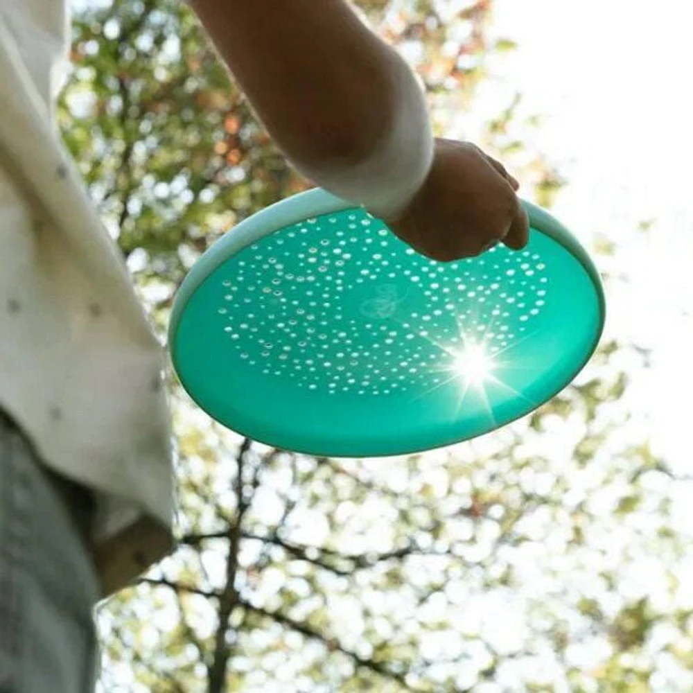 Quut Disque Volant et Tamis à Sable - Taille XL - Plastique Durable - Facile à Utiliser - Jouet de Plage et Extérieur - 3+ Ans - Stable dans l'Air - Prise Confortable - Diamètre 25 cm - Parfait pour Parc, Jardin, Piscine