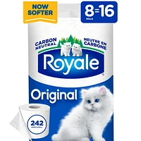 Royale Original Toilet Paper, Equal Bathroom tissue rolls, 2-Ply