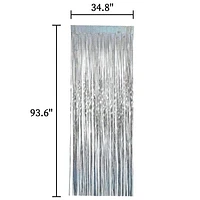 Silver laser fringe, Silver door fringe