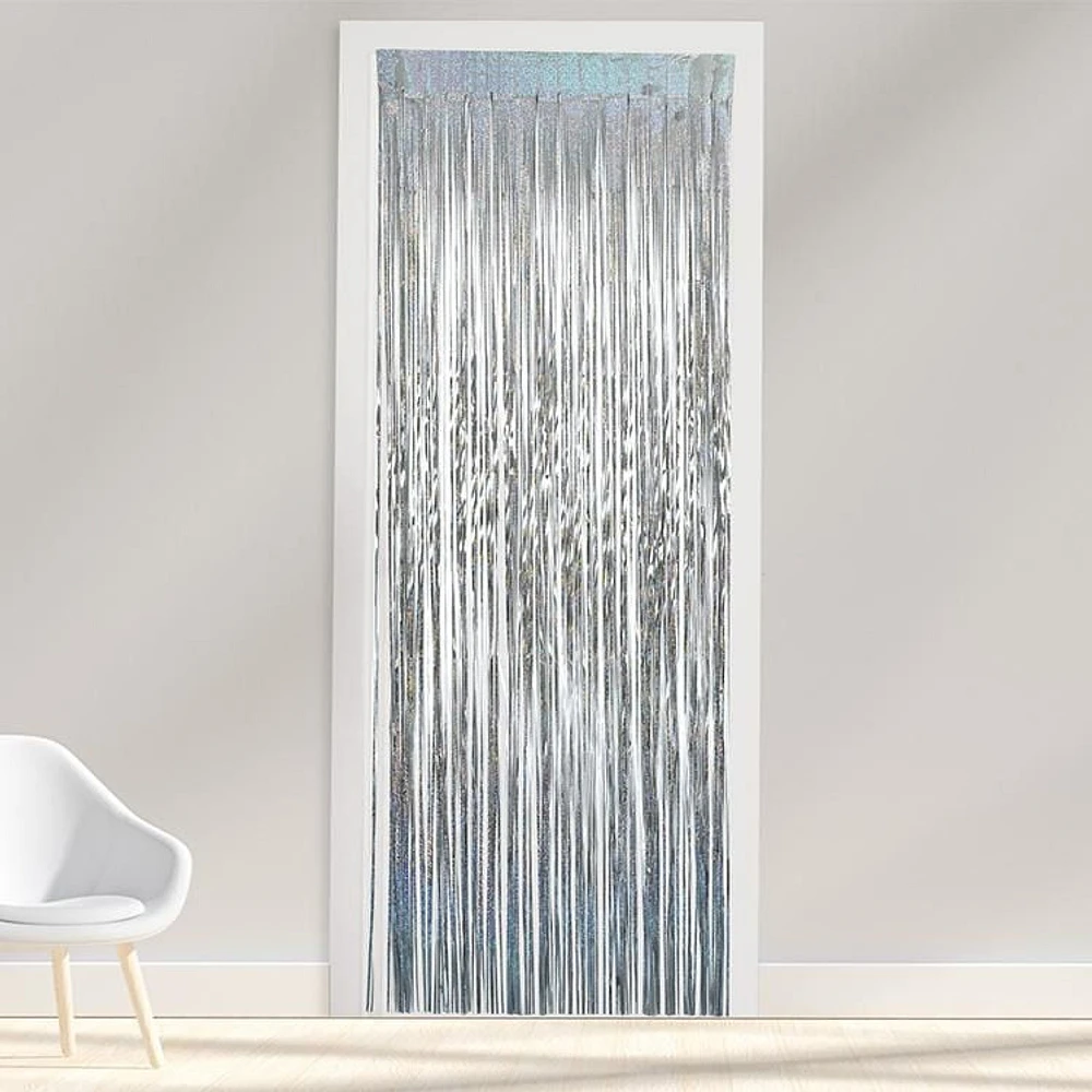 Silver laser fringe, Silver door fringe