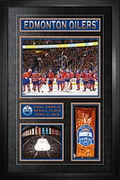 Edmonton Oilers Framed Final Game at Rexall Place Collage Frame