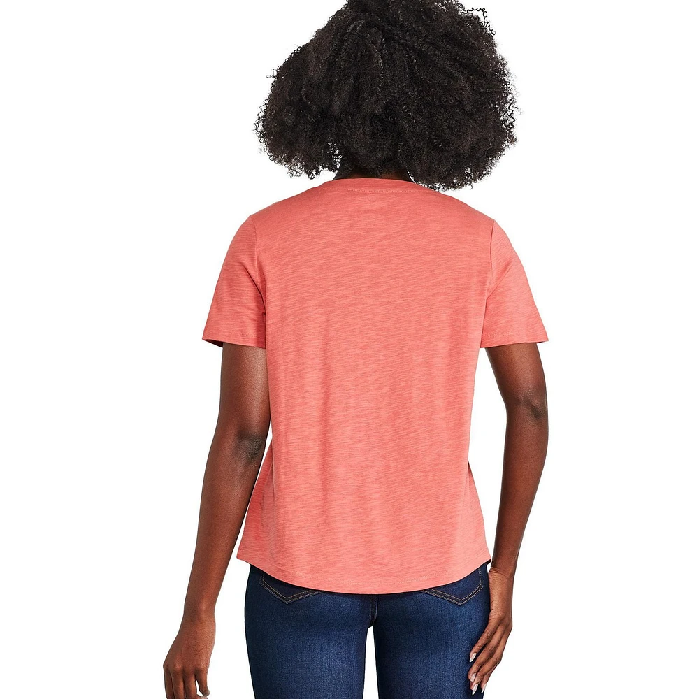 T-shirt avec encolure en V George pour femmes