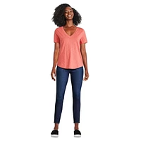 T-shirt avec encolure en V George pour femmes
