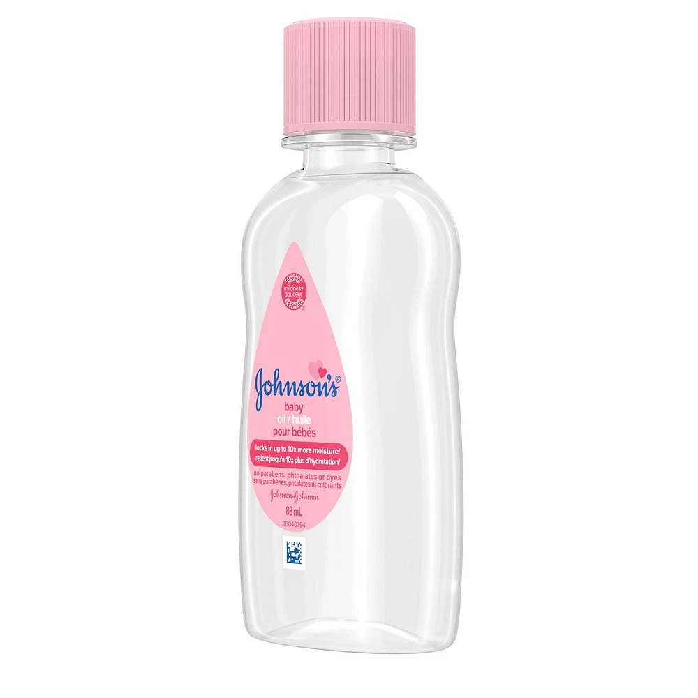 Johnson's Baby Oil, Baby Massage Oil, 88 mL