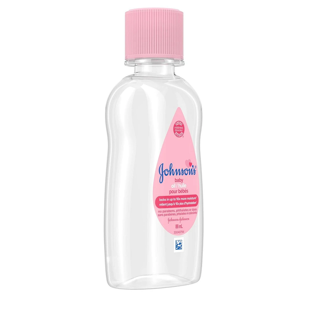 Johnson's Baby Oil, Baby Massage Oil, 88 mL