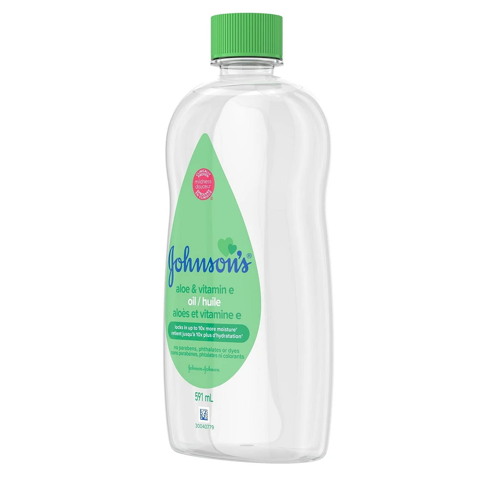 Johnson's Baby, Aloe Vera & Vitamin E, Baby Oil Gel, 591 mL