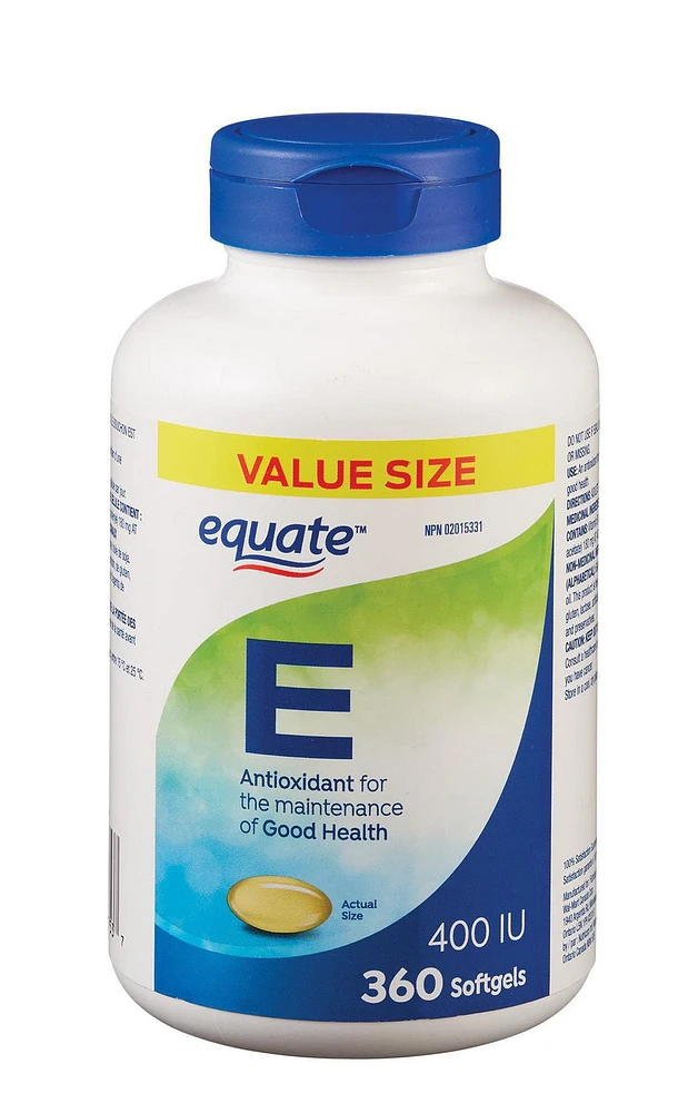 Equate Vitamin E 180 mg AT/400 IU, 360 Capsules