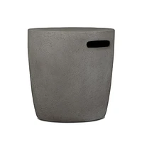 Real Flame Riverside Concrete Propane Tank Cover in Glacier Grey