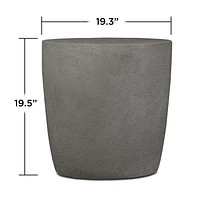 Real Flame Riverside Concrete Propane Tank Cover in Glacier Grey