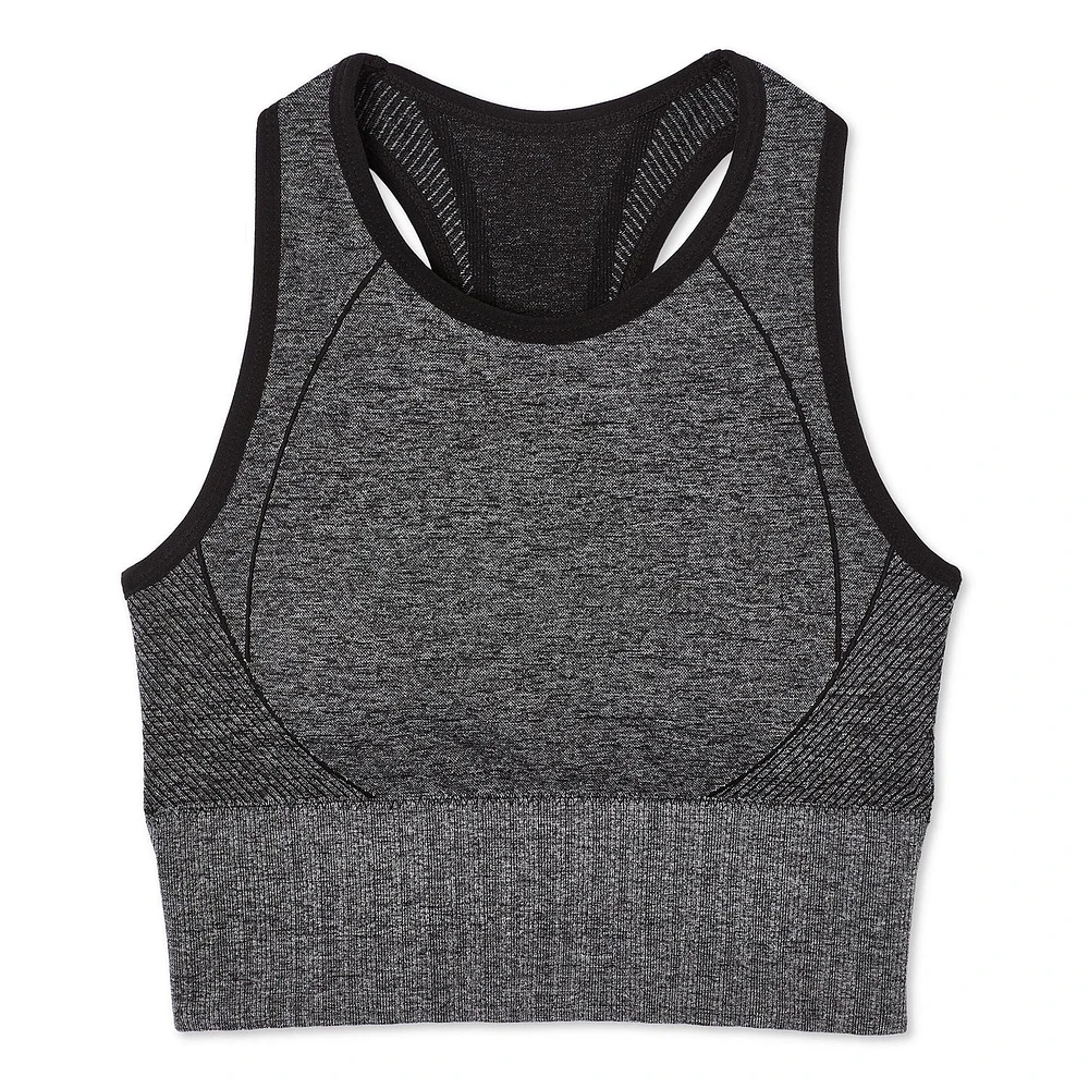 Athletic Works Women's Seamless Sports Bra, Sizes M-3XL