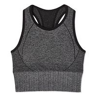Athletic Works Women's Seamless Sports Bra, Sizes M-3XL