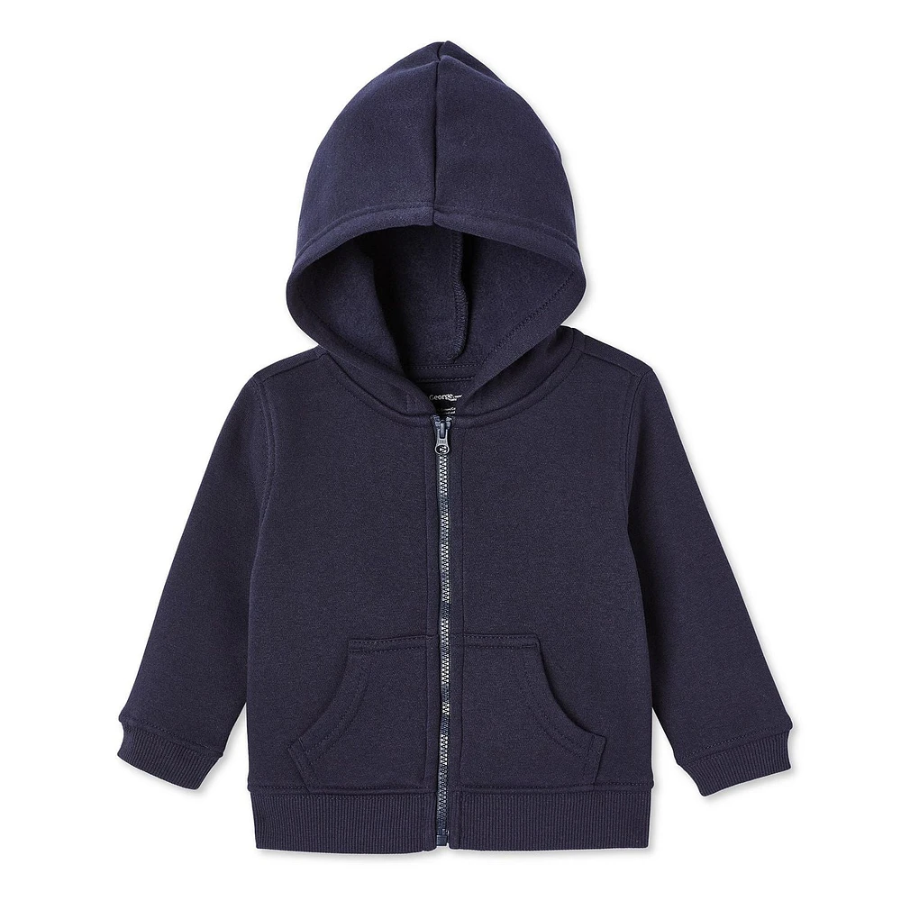 George Baby Boys' Fleece Zip-Up Hoodie, Sizes 0-24 months