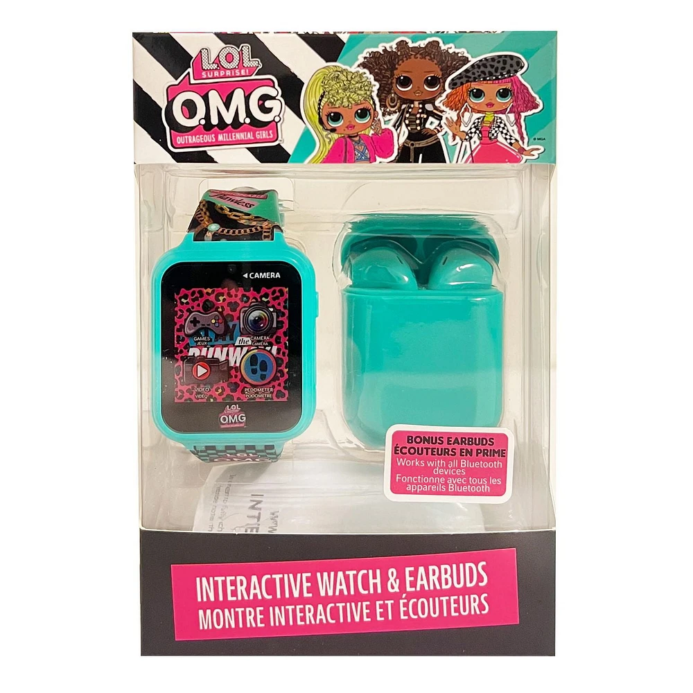 OMG Touch Screen Interactive Watch with Bonus Earbuds