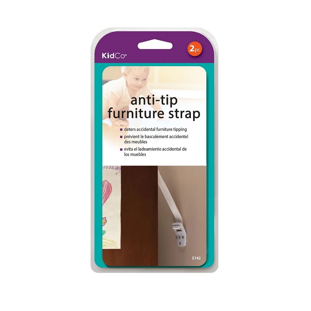 KidCo Anti-Tip Furniture Straps 2/Pkg