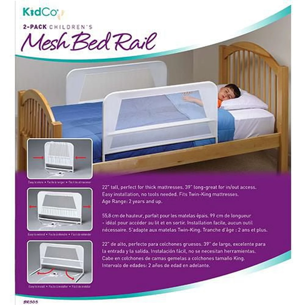 KidCo Children'S Bed Rail Double Pack - Telescopic