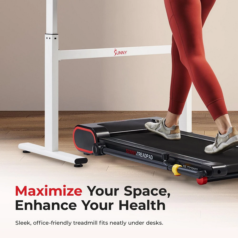 Sunny Health & Fitness Smart Slim Treadmill with Arm Exerciser – SF-T723007